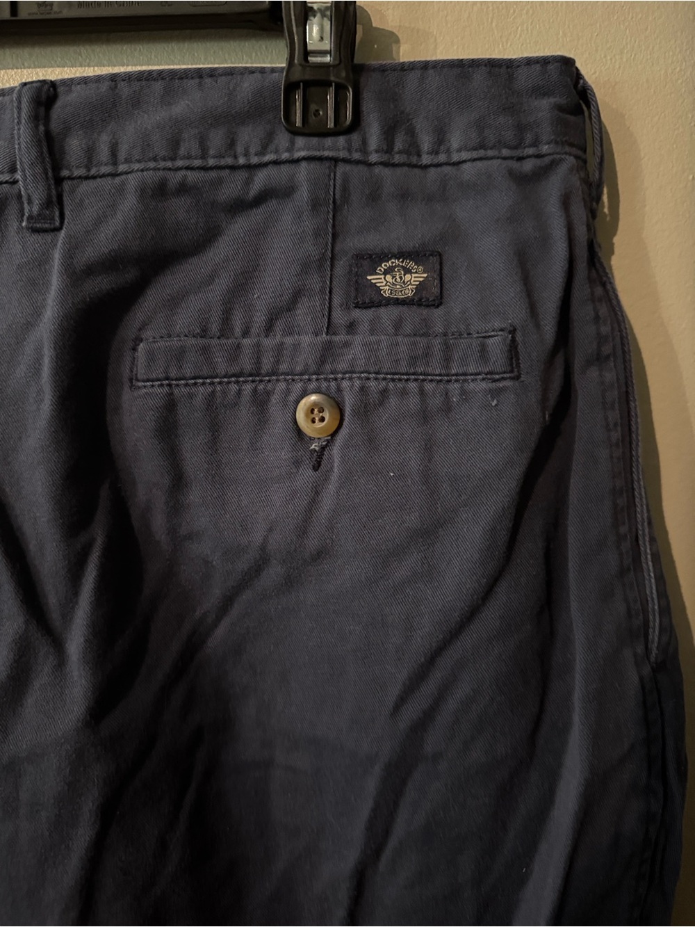 Dockers Navy Blue Flat Front Men’s Shorts sz 40